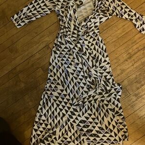 Diane Von Furstenberg Sheer Metallic Top